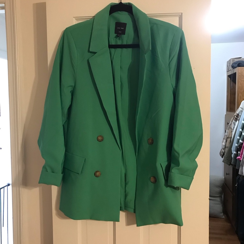 Green Women's Blazer